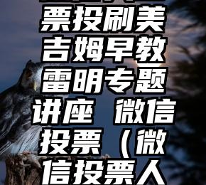 简单的来说下微信投票人工怎么刷票(微信纯人工投票)
