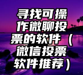 简单的来说下微信投票人工怎么刷票（微信纯人工投票）