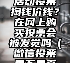 简单的来说下微信投票人工怎么刷票（微信纯人工投票）