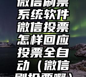 简单的来说下微信投票人工怎么刷票(微信纯人工投票)