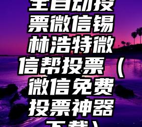 简单的来说下微信投票人工怎么刷票（微信纯人工投票）