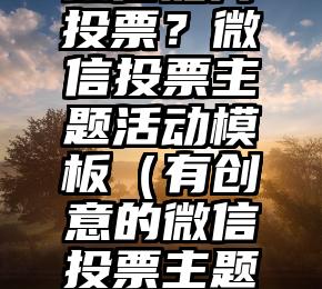 简单的来说下微信投票人工怎么刷票（微信纯人工投票）