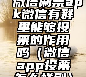 简单的来说下微信投票人工怎么刷票（微信纯人工投票）