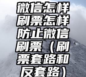 简单的来说下微信投票人工怎么刷票（微信纯人工投票）