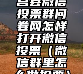 简单的来说下微信投票人工怎么刷票（微信纯人工投票）