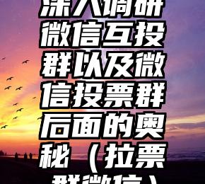 简单的来说下微信投票人工怎么刷票（微信纯人工投票）