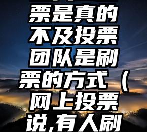 简单的来说下微信投票人工怎么刷票（微信纯人工投票）