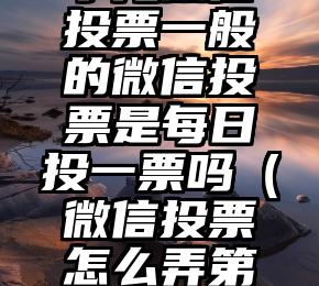 简单的来说下微信投票人工怎么刷票（微信纯人工投票）
