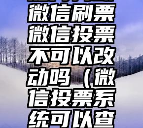 简单的来说下微信投票人工怎么刷票（微信纯人工投票）