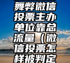 简单的来说下微信投票人工怎么刷票(微信纯人工投票)
