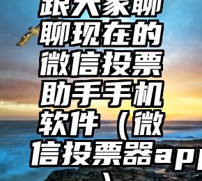 简单的来说下微信投票人工怎么刷票（微信纯人工投票）