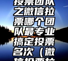 简单的来说下微信投票人工怎么刷票（微信纯人工投票）