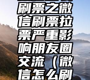 简单的来说下微信投票人工怎么刷票（微信纯人工投票）
