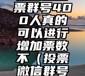 简单的来说下微信投票人工怎么刷票（微信纯人工投票）