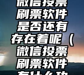 简单的来说下微信投票人工怎么刷票（微信纯人工投票）
