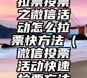 简单的来说下微信投票人工怎么刷票（微信纯人工投票）