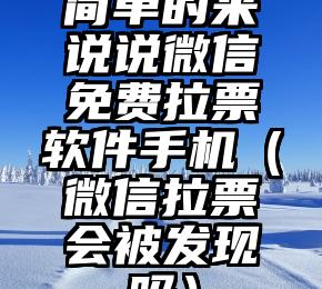 简单的来说下微信投票人工怎么刷票（微信纯人工投票）